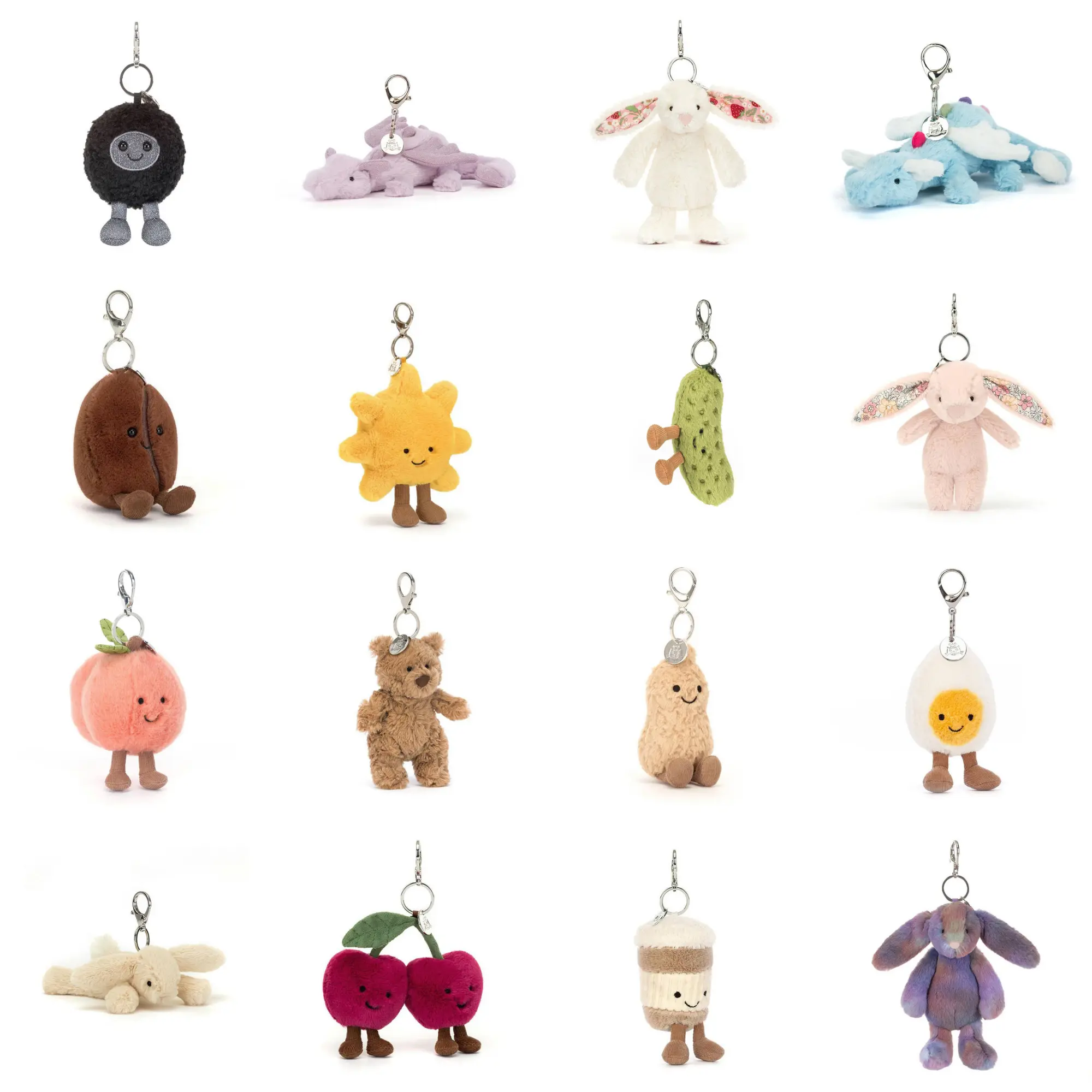 [NEW] Jellycat Plush Bag Charm – Cute Mini Stuffed Animal Keyring, Soft Bag Charm, Birthday Gift for Kids & Collectors Bag Decor Bag Pendant Keychain