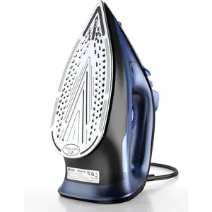 Steam Iron for Clothes with Rapid Heating Ceramic Coated Soleplate, 1500W with  Thermostat Dial, Self-Cleaning, Auto-Off, 15.21oz Water  for  Clothes Ironing Use, Blue