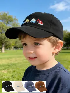Cartoon Baseball Cap for Boys and Girls, Stylish Sun Protection Hat for Outdoor Activities, Suitable for Ages 3-6