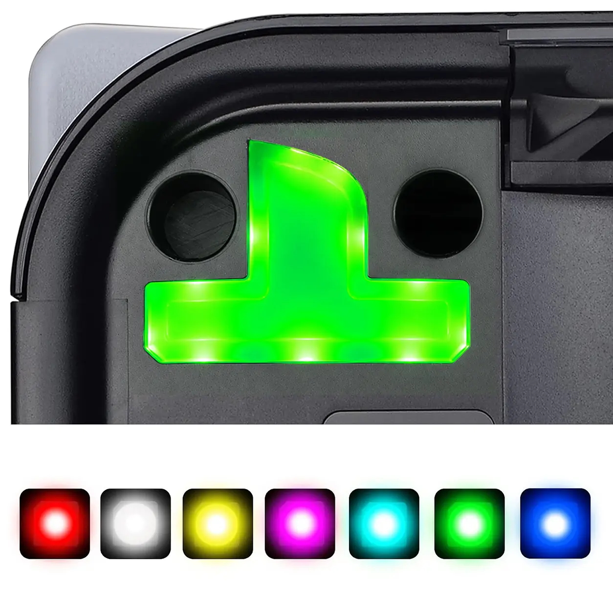eXtremeRate Flex RGB LED Console Accessory for PS5 - 2 Logo Light Guide Plates, 24 Effects, Adjustable, Memory Mode, Ultra Brightness, 1 Installation Guide, 1 Set of Cleaning Wipes, 2 Double-Sided Tapes, DIY, PS5 Only (Disc & Digital Editions)
