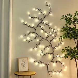 Tree Branch Design Light 144LED 230cm USB Powered Ambient Night Lamp for Home Wedding Party Halloween Decoration with Remote
