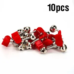 10 pcs Fishing Rod Double Alarm Bell Clip-on Bite Compact and Lightweight High Sensitivity Durable Fishing Equipment fishing accessories for anglers