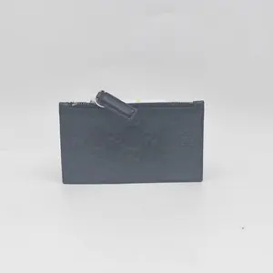 Pre-owned GUCCI h3 black leather passport holder/card holder 61803