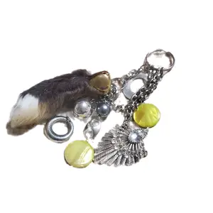 Lucky rabbit foot keychain