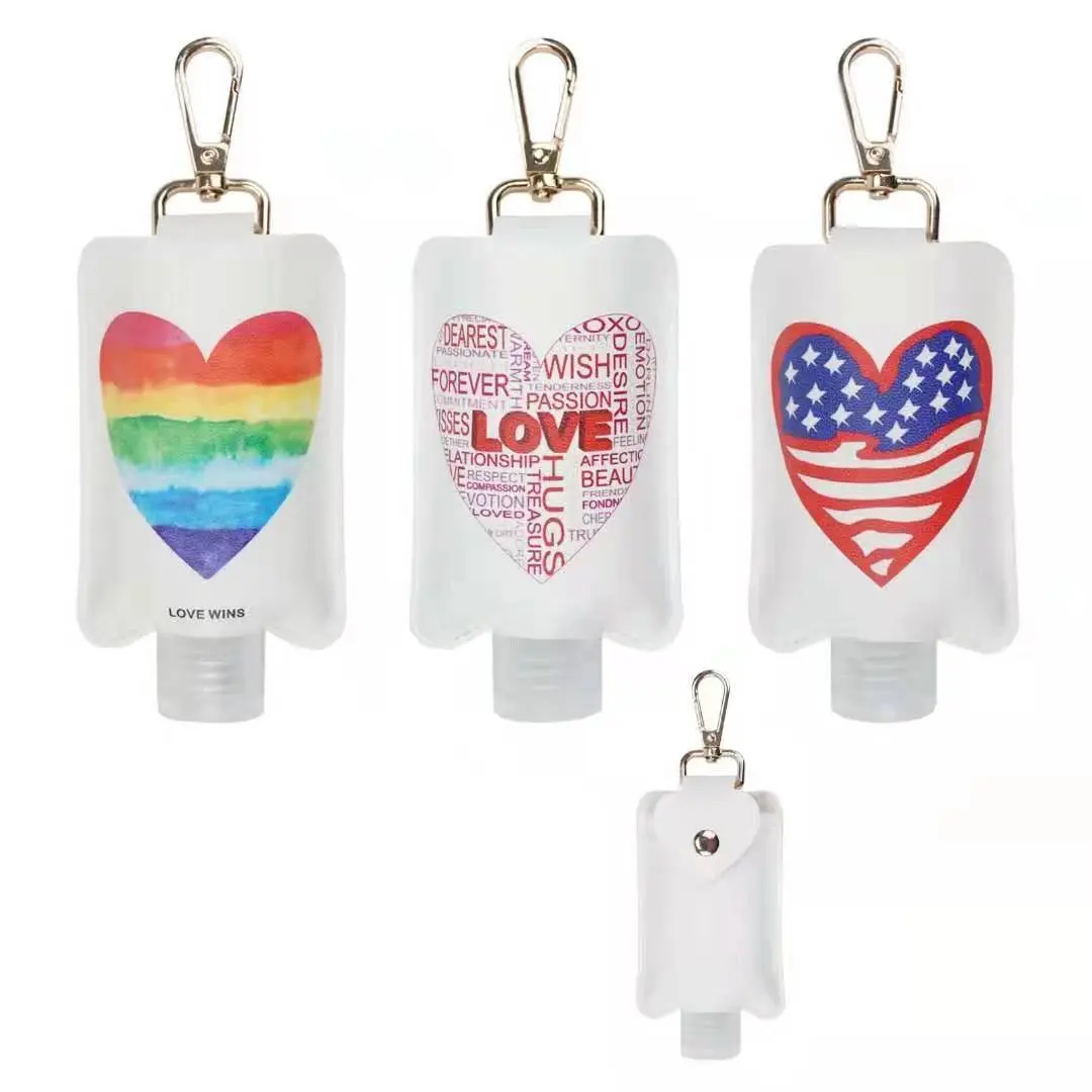 Hand Sanitizer Holder Keychain, Cosmetic Travel Size Toiletry Bottle