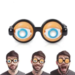 Fun and quirky sunglasses, adult funny glasses, exaggerated big eye design, party and gathering prank props, children's festival party toy accessories