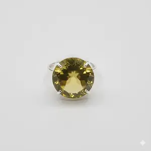 Yayas Jewelry One-of-a-Kind | Citrine | Round Ring | Size 6 | Handcrafted 925 Sterling Silver | 7g | — Ready to Ship