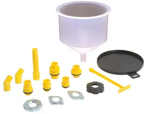 15PCS Universal Coolant Filling Funnel Kit | No-Spill Spill-Proof Radiator Bleeder Tool for Most Cars & Vehicles