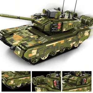 1043pcs Tank 99a Building Block Toy Set, Educational Construction Kit for Kids, Durable Plastic Blocks, Perfect Gift for Children