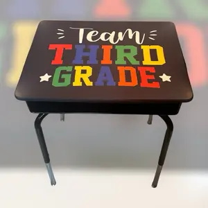 Team Third Grade Desk Cover for Classroom Decoration by Desk Hugz. Enhance Your Teaching Space with Style Perfect for back to school