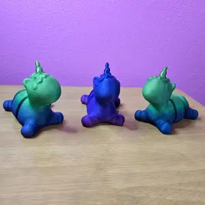 3D Printed Flexi Unicorn - Colorful Design with Unique Shape and Style