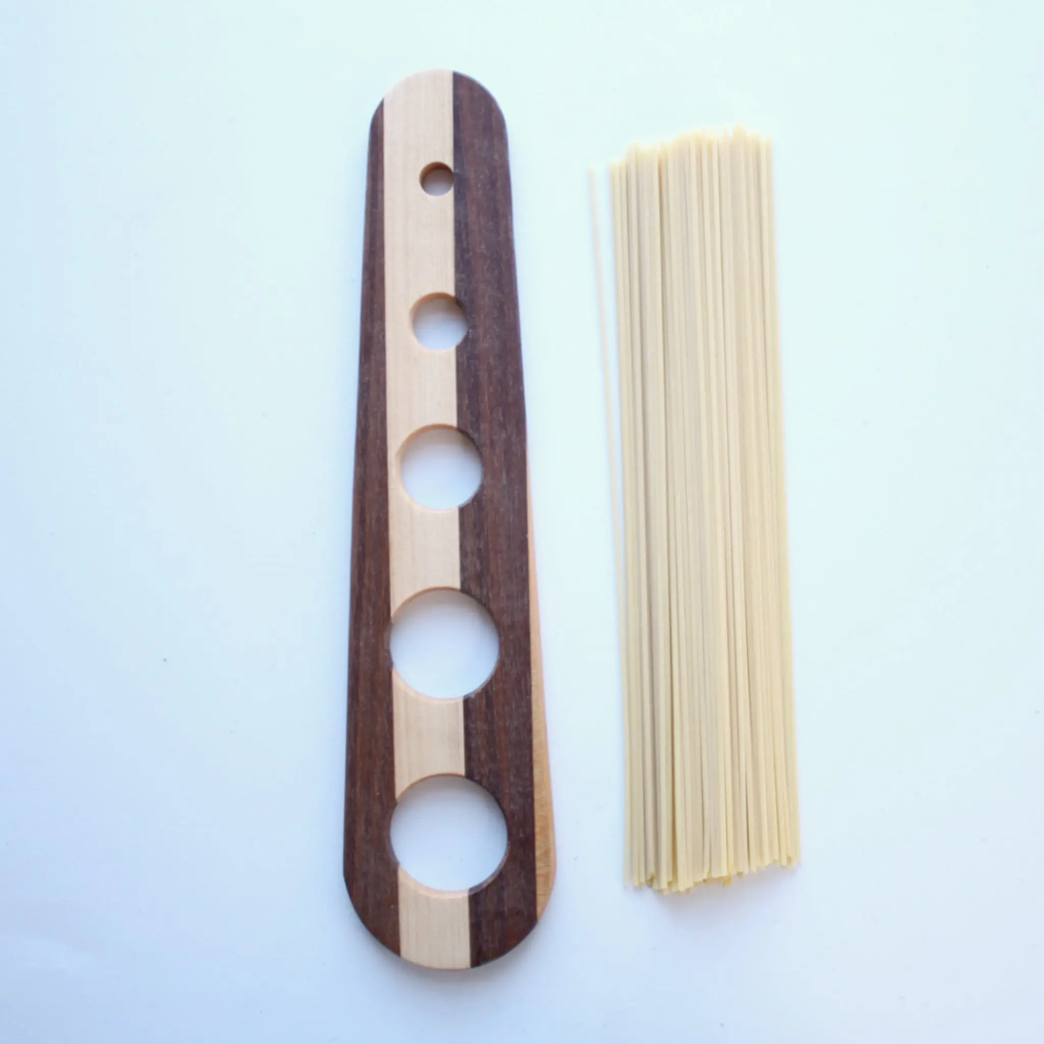 Large Handmade Multi Wood Pasta Measurer