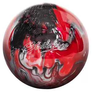 KR Strikeforce Polyester Bowling Ball - Red/Black/White