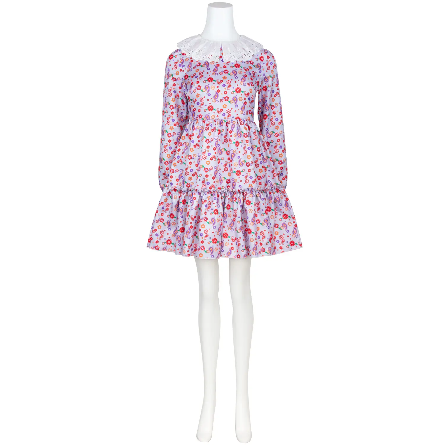 Laura Floral Print Dress for Women as Haunted Halloween Costume and Cosplay Outfit
