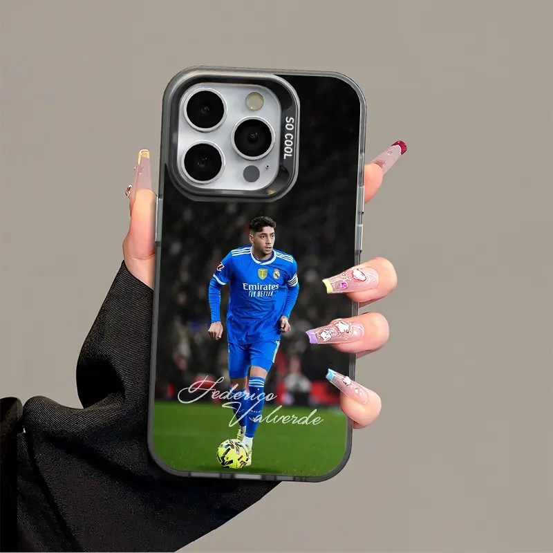 IPhone 17 Promax Valverde Phone Case Anti Drop Protective Case Suitable For iphone 16 15 14 13 SAMSUNG S25 24 23 22 ULTRA Acrylic Football Phone Case