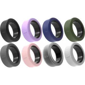 8Pack Ring Cover for RingConn Gen 2 Air  Ring Oura Ring Gen 4 Ultrahuman Ring  Anti-Scratch Elastic  Case (S for Size 6/7/8/9/10)
