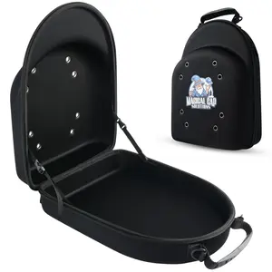 Magical Cap Solutions Premium Hat Carrier Bag Dustproof Hard Shell with Logo Holds Up to 7 Caps Securely Portable Travel Friendly Design Organizer Dual Hand Cover