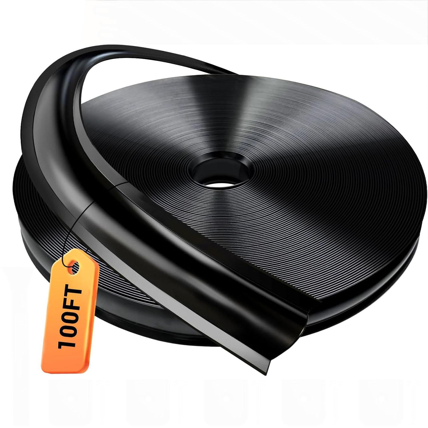 100FT 1 inch UV-Resistant Vinyl RV Trim Molding Insert - No Adhesive, Easy to Use, Sturdy Flexible Screw Cover, Weatherproof, Seamless Fit, Specially Shaped for RVs, Campers, Travel Trailers