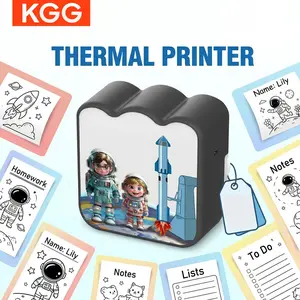 Portable Mini Label Printer for Home and Office, Wireless Bluetooth-compatible Inkless Photo Printing, Ideal Gift for Students and Kids