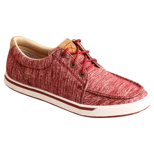 Twisted X Ladies Kicks Casual Lace Round Toe Red Shoe WCA0049