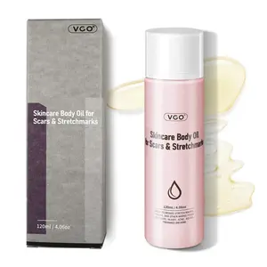 VGO Daily Moisturizing Dry Body Oil with Vitamin E for Women, Non-Greasy & Fast-Absorbing Lightweight Moisturizer for Scars & Stretch Marks, Hydrating for Dry Sensitive Skin
