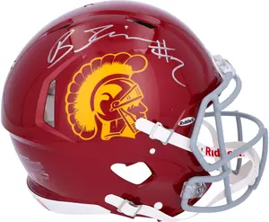 Brenden Rice USC Trojans Autographed Riddell Speed Authentic Helmet - Fanatics Authentic Certified