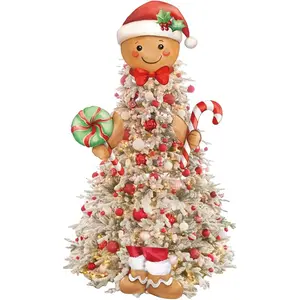 Gingerbread Christmas Tree Topper, Gingerbread Decor for Christmas Tree, Gingerbread Christmas Decorations