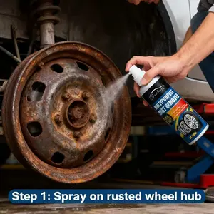 Fast Rust Remover 100 ml, Quickly Dissolves Corrosion, Removes Pollutants and Prevents Rusting, Anti-Rust Rust Converter Suitable for Cars, Bikes and Home Use