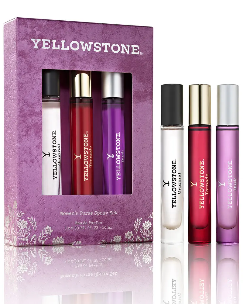 Yellowstone Women’s Purse Spray Gift Set – 3 Travel-Size Eau de Parfums (Original, Tornado, Dusk)
