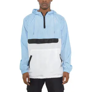 Color Block Anorak Jacket Pullover Windbreaker