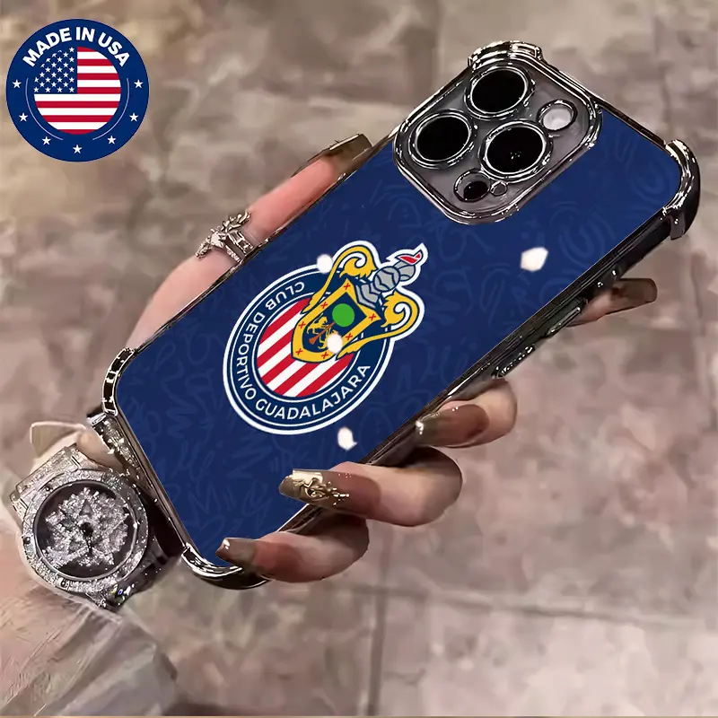 Chivas De Guadalajara Liga MX Aesthetic Design Pattern Casing For iphone 17 16 15 14 13 12 18Plus Pro Max Flaunt Mobile Phone Case Soft Silicon TPU anti-drop Drop Protection Shockproof Protector Vintage unique Fashion Trend Anti-scratch Stylish Smartphone