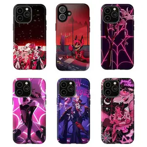 Hazbin Hotel Phone Case,anime Two-In-One phone cover,For iPhone 16 15 14 13 12 11 17 ProMax Plus And for Samsung S21 S22 S23 S24 S25 Ultra Plus Gift For Fans