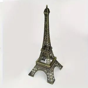 [1pc Vintage Eiffel Tower Statue] 1pc Eiffel Tower Statue, Vintage Paris Tower Model, Alloy Metal Collectible Figurine Ornament, Home Decoration Ornament, Suitable for Collection and Gift, Home Decoration, Party Decoration, Birthday Gift Wedding