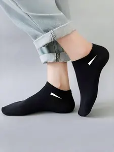 Women's Casual Solid Color Matching Ankle Socks, Breathable Comfort Anti-Sweat Odorproof Low Cut, All Seasons, 5 Pairs/10 Pairs