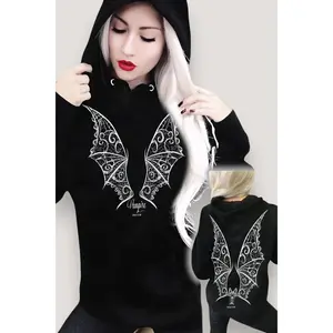 Vamp Vampire Bat Wings "Boyfriend Fit" Hoodie