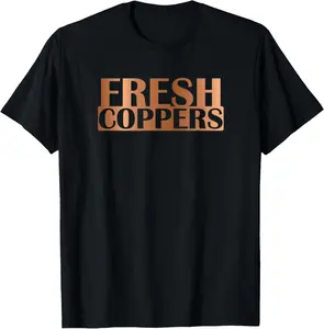 100% Cotton Fresh Coppers Foams Sneaker T-Shirt Foamposite Match T-Shirt