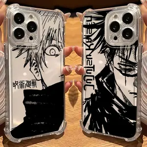 Anime Jujutsus Kaisens Gojo Phone Case for IPhone 17 16 15 14 13 12 11 Pro Max Plus Air Shockproof Transparent Cover Smartphone Cellphone Protection Protective Casing Screen Protector Tmsj-265Tms2401Y3