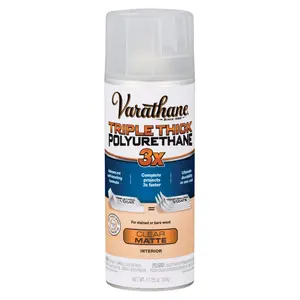Varathane  11.25 oz Triple Thick Transparent Polyurethane Clear Matte, Pack of 6