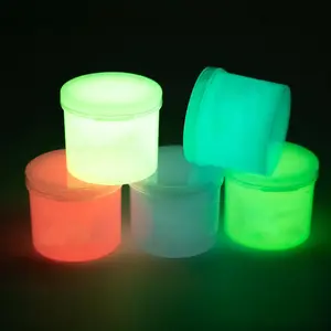 Glow in The Dark Crystal Slime Toy Set, Non-stick Soft Squishy Stress Relief Putty Toy, Ideal for Party Favors and Birthday Gifts