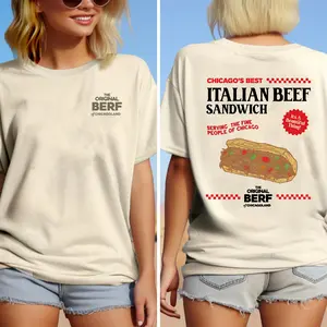 The Bear Tv Show Vintage Shirt. Retro The Original Beef Tee. Chicagoland Italian Beef Sandwich T-shirt