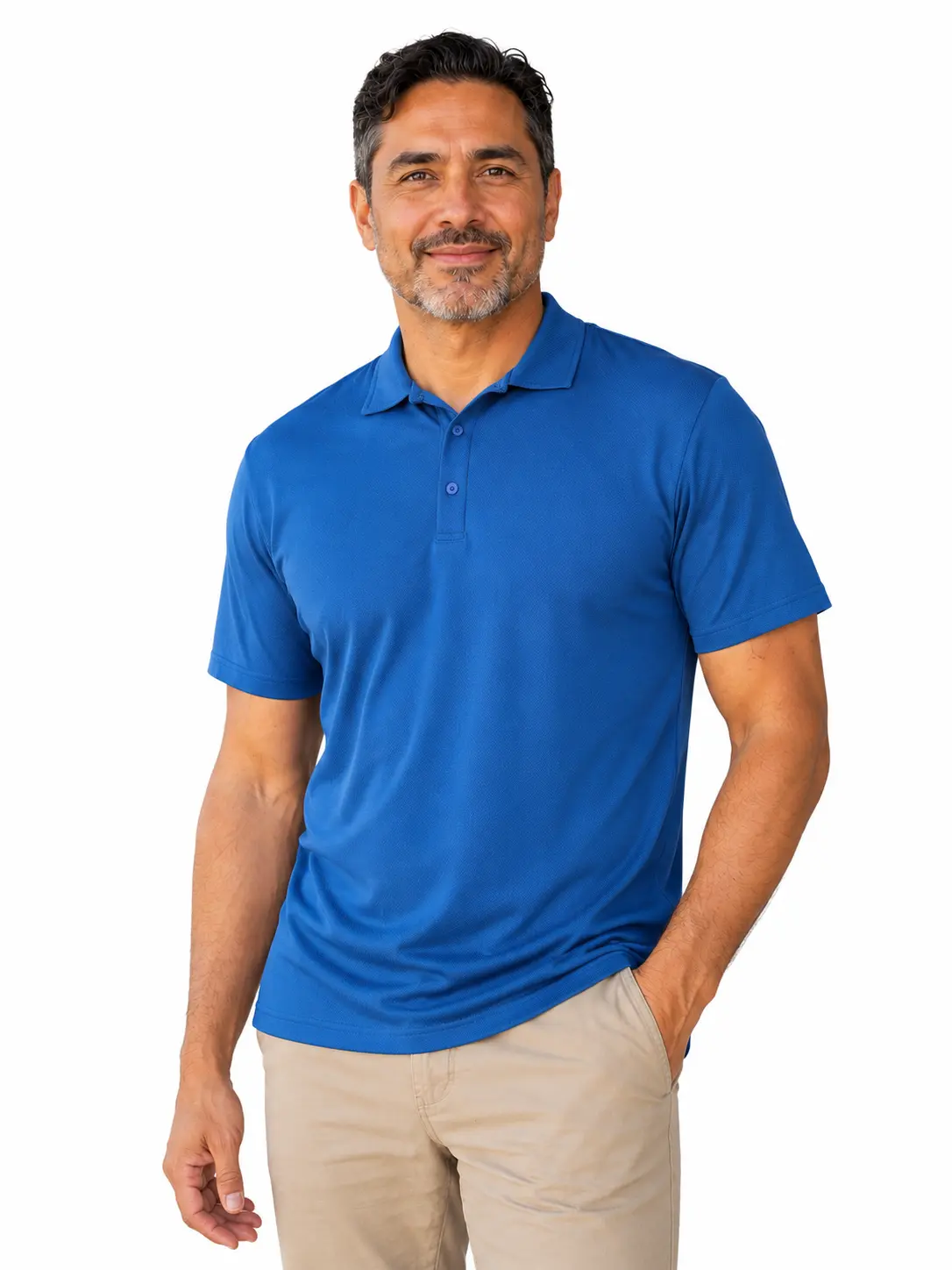 Men's Solid Polo Shirt, Short Sleeve Quick Dry Golf Top, Breathable Moisture-Wicking Athletic Performance Shirt, Breathe Polo Shirts, Moisture-Wicking Polo Shirts Athletic Top Athletic Clothes