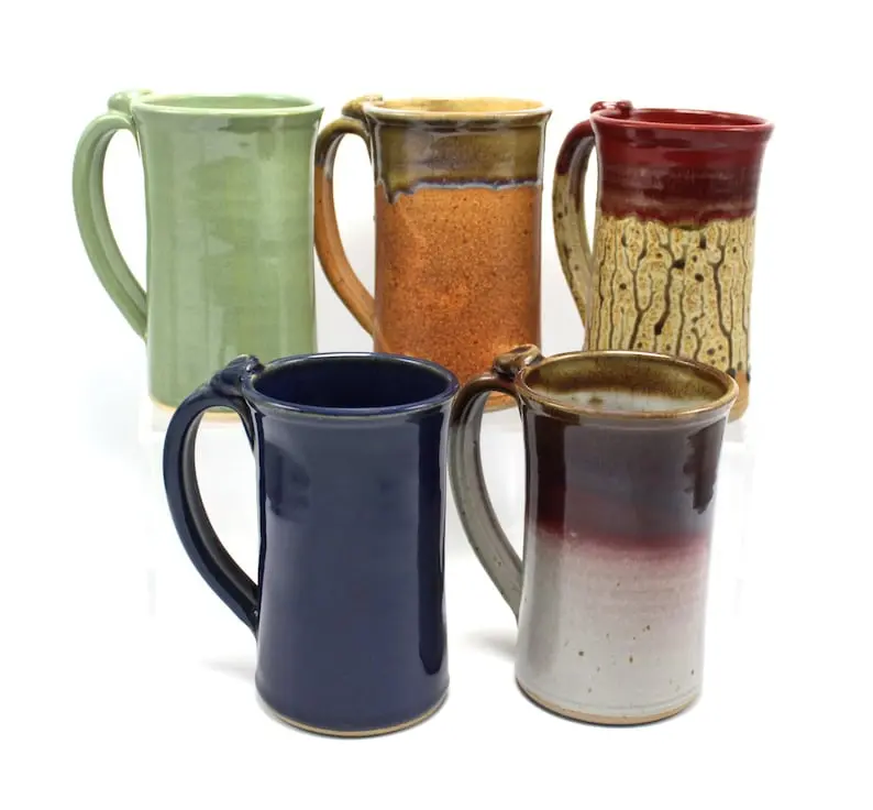 Stoneware Mug: 20 Oz Pottery Coffee or Beer Mug Stoneware Mug: 20 Oz Pottery Coffee or Beer Mug