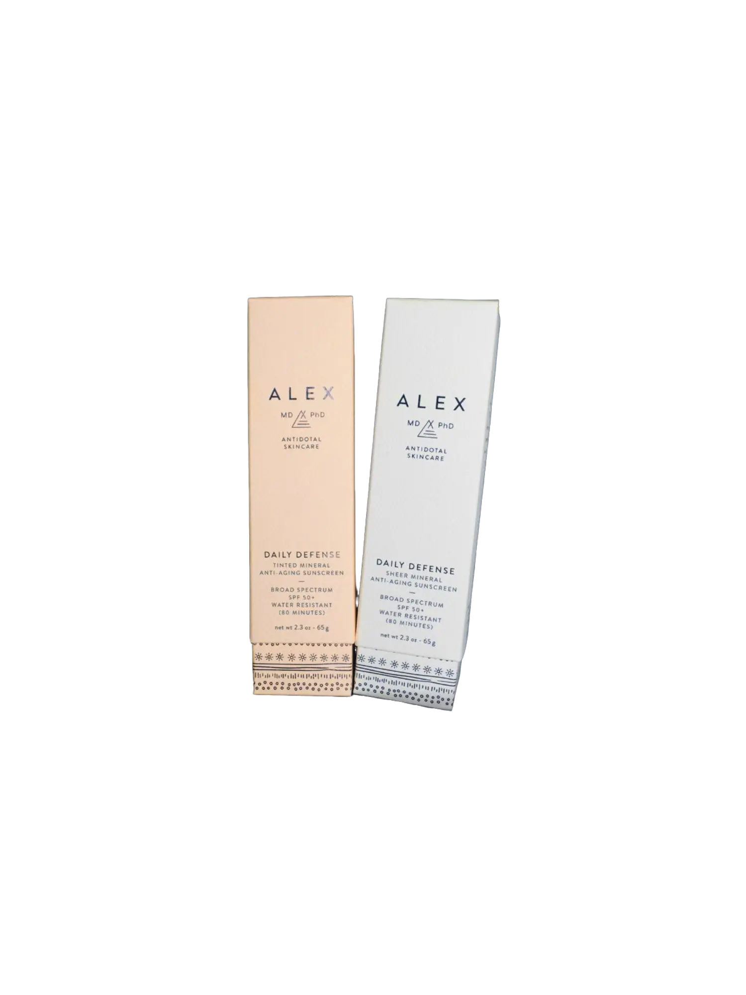 ALEXMD PhD Daily Defense Tinted/Non-Tinted Mineral Anti-Aging Sunscreen SPF 50+ - Mineral Formula for Natural Look & Anti-Aging Benefits