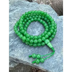 Green Jade Gemstone Mala