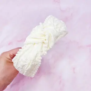 Ellison and Young Elegant Knot Pearl Embellished Headband