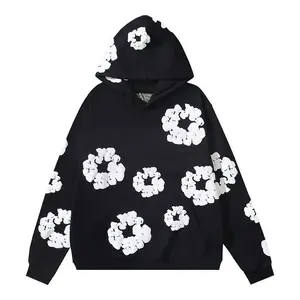Denim Tears New Kapok Foam Print Hoodie & Casual Joggers Set | Unisex Streetwear | Couple Style, Comfortable & Versatile