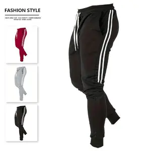 Men's athletic jogger pants with multiple colors and side stripes, casual sporty style versatile enough to pair with any top. Soft and skin-friendly fabric keeps you comfortable all day long, perfect for activewear enthusiasts, ru