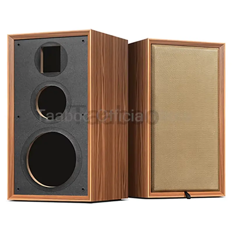 8-Inch 3-Way Labyrinth Wooden Handmade Empty Speaker Box, DIY Passive Hifi Bookshelf Home Audio Enclosure (Taaboo)