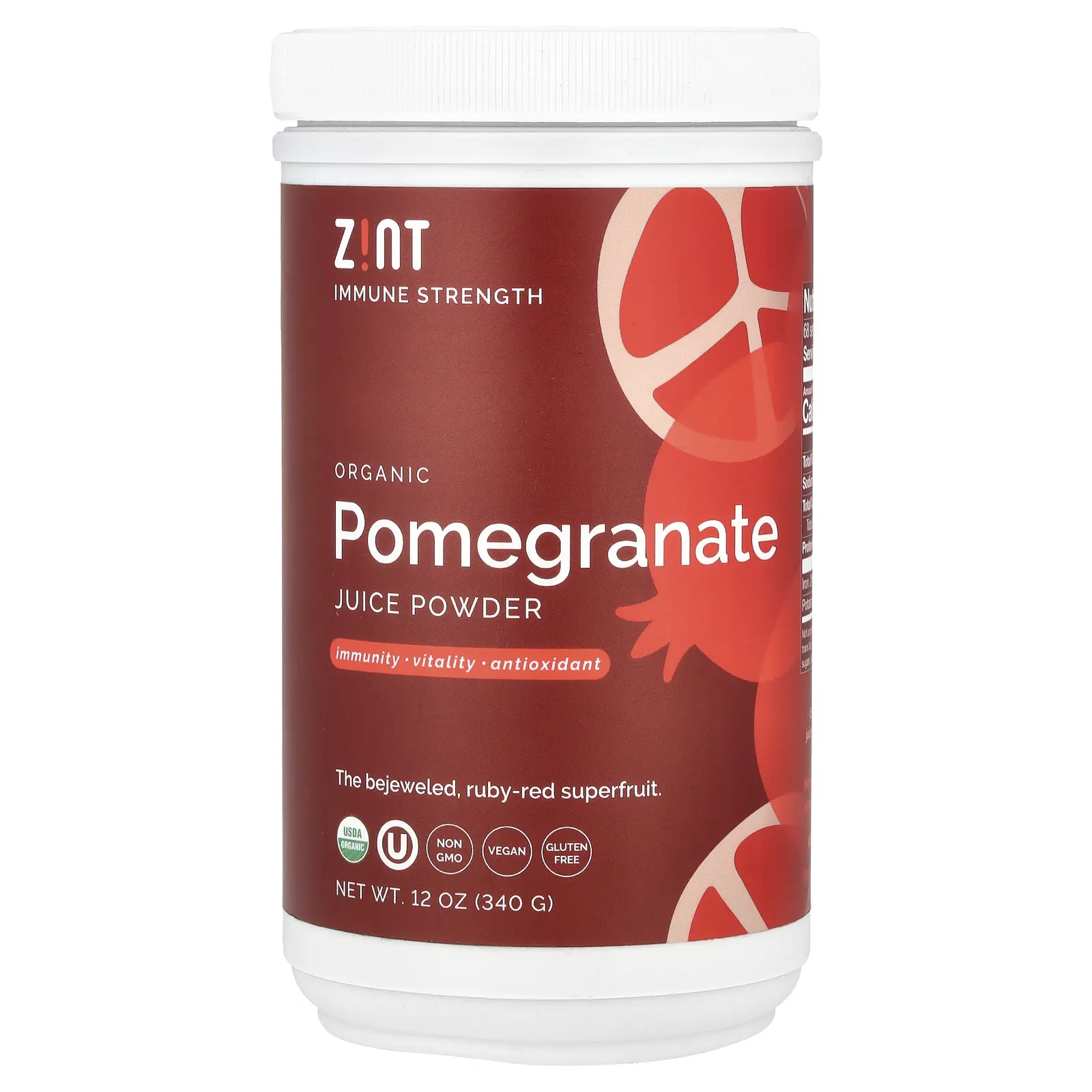 Zint Organic Pomegranate Juice Powder, 12 oz (340 g)