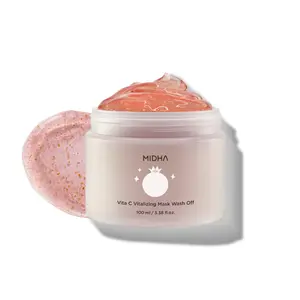 MIDHA VITA C VITALIZING MASK, 3.38fl.oz/100ml,Hydrating, Jelly Texture, Glow-Enhancing, Moisture boost, Daily Vitality Boosting, Soothing, Nourishing, Wash off Pack